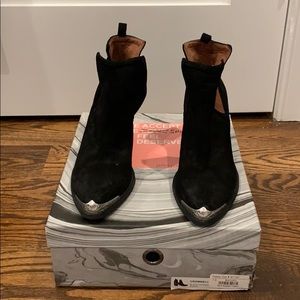 Jeffrey campbell Cromwell black suede shoes